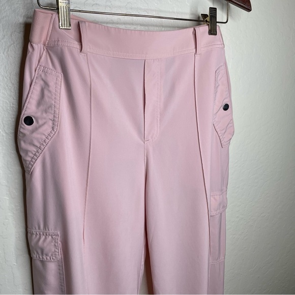 ATHLETA Vienna Women’s Cargo Pants Light Orchid Pink Size 12 Petal Pink Wide Leg - Picture 3 of 13